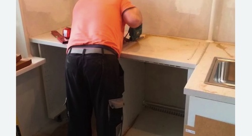 Сборка кухонного гарнитура. Брянск